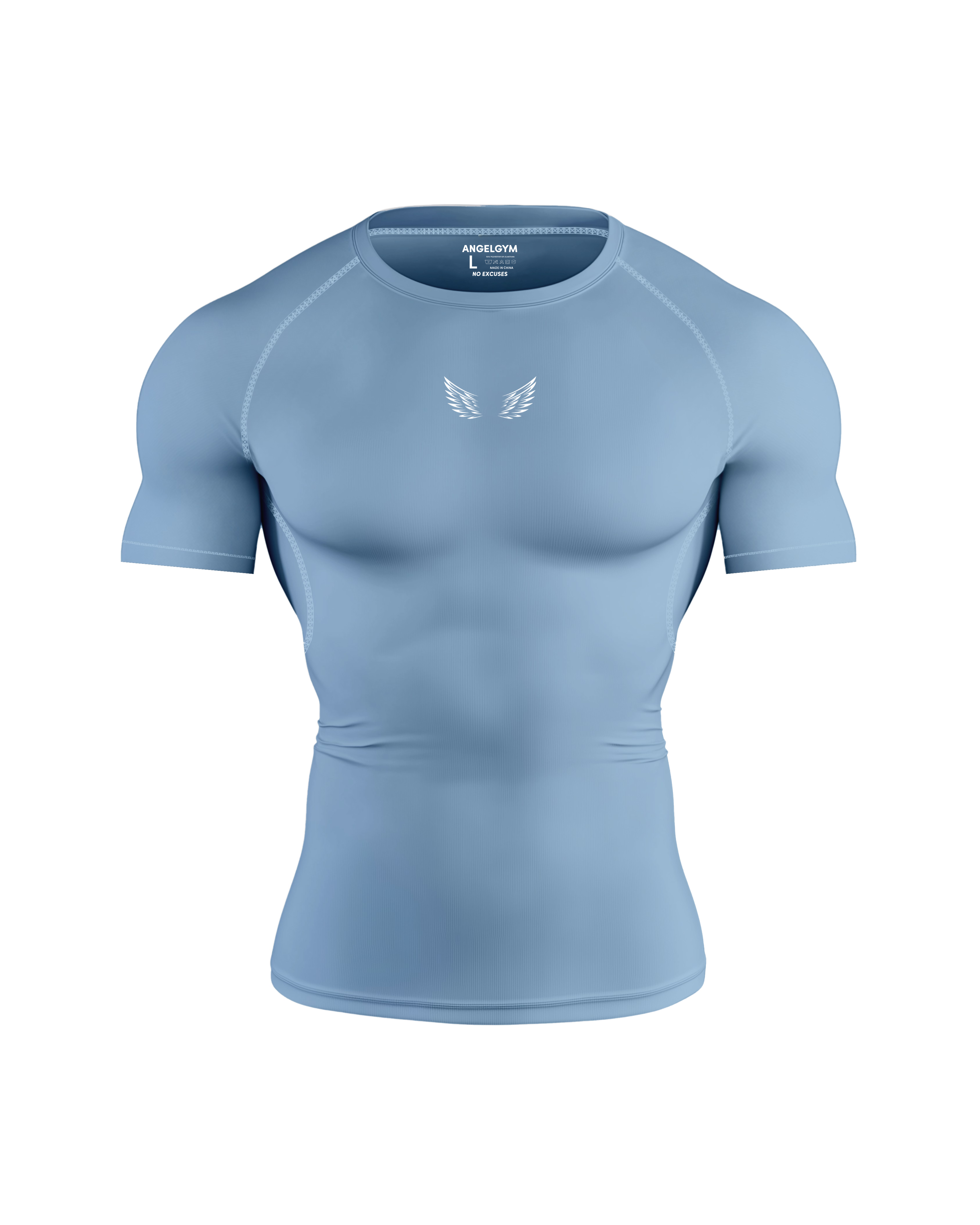 Angel Compression Shirt â Heather Blue