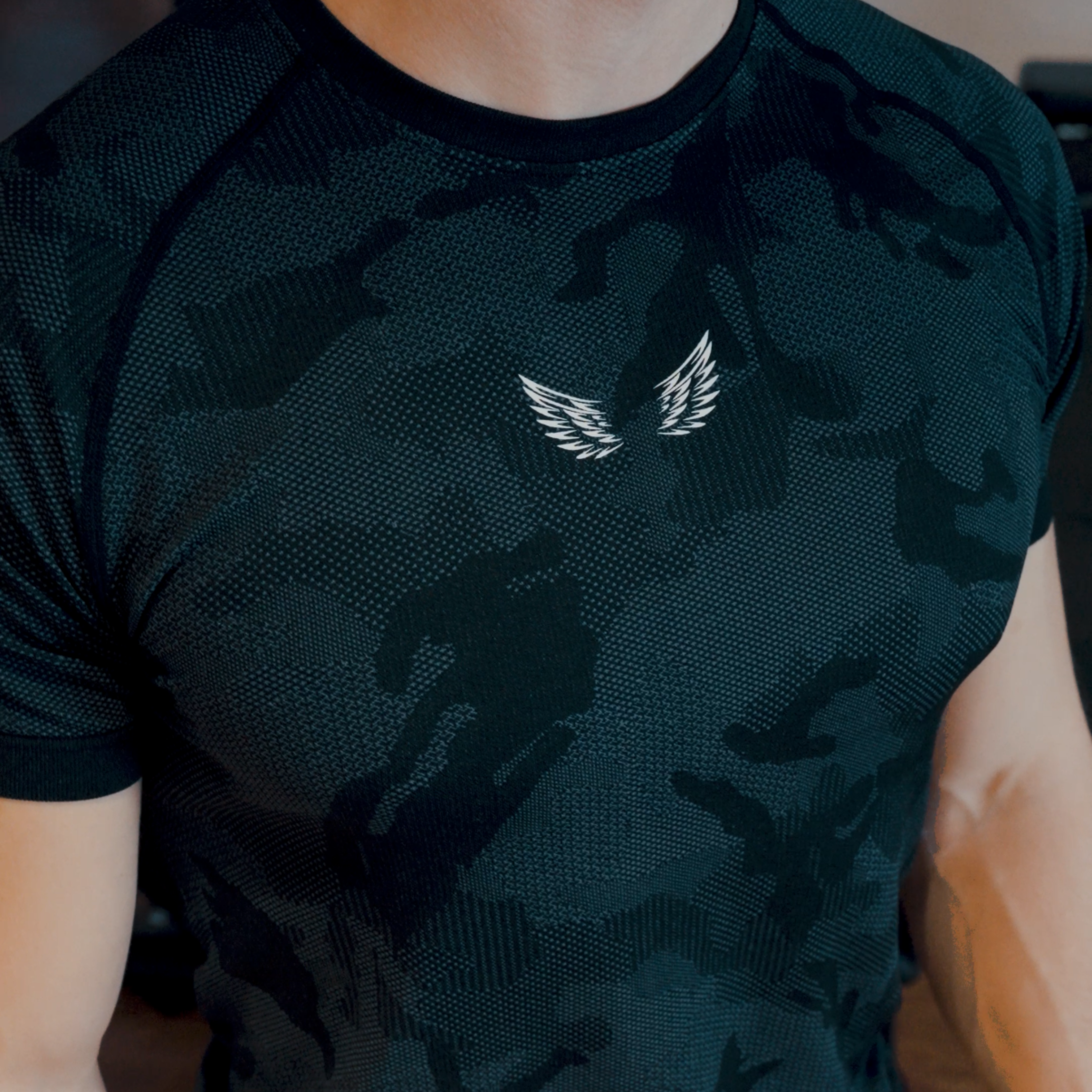 Seamless Camouflage Performance Shirt