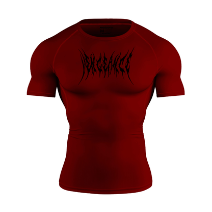 Vengeance V2 Compression Shirt – Wine Red